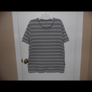 Striped grey and white T-Shirt